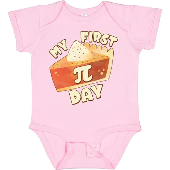 My First Pi Day-Pumpkin Pie Baby Bodysuit Day 3 14 Number Irrational Bodysuit Cute Baby Onesie, BABY BODYSUIT LAT 4424