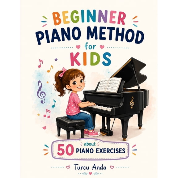 My First Piano Method for Kids: 50 Exercises for Piano, (Paperback)