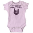 thumbnail image 1 of My First Rock Outfit Romper Boys or Girls Infant Baby Brisco Brands 12M, 1 of 7