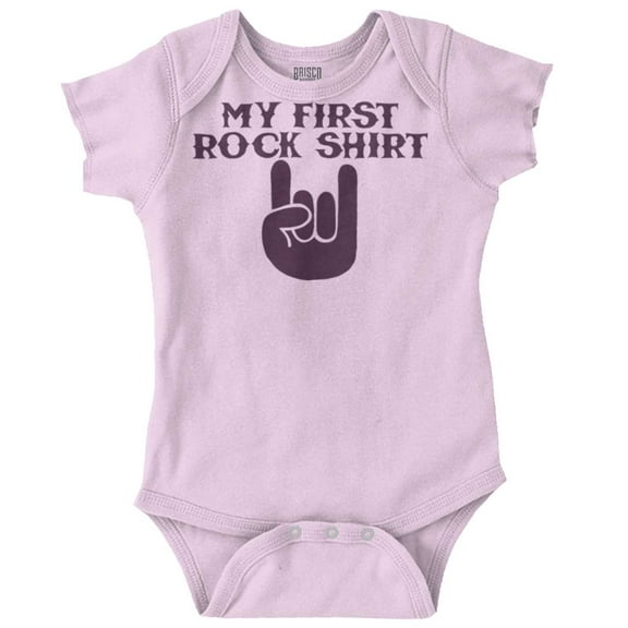 My First Rock Outfit Romper Boys or Girls Infant Baby Brisco Brands 6M