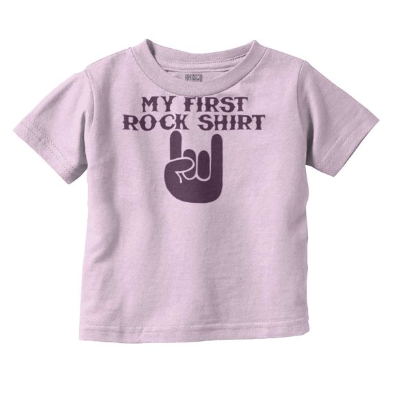 My First Rock Outfit Toddler Boy Girl T Shirt Infant Toddler Brisco Brands 12M