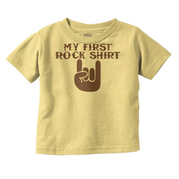 My First Rock Outfit Toddler Boy Girl T Shirt Infant Toddler Brisco Brands 12M