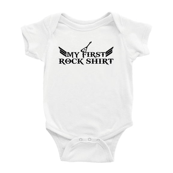 My First Rock Shirt Newborn Infant Baby Girl Boys Romper
