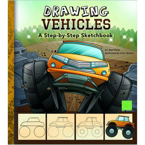 My First Sketchbook: Drawing Vehicles : A Step-By-Step Sketchbook (Hardcover)
