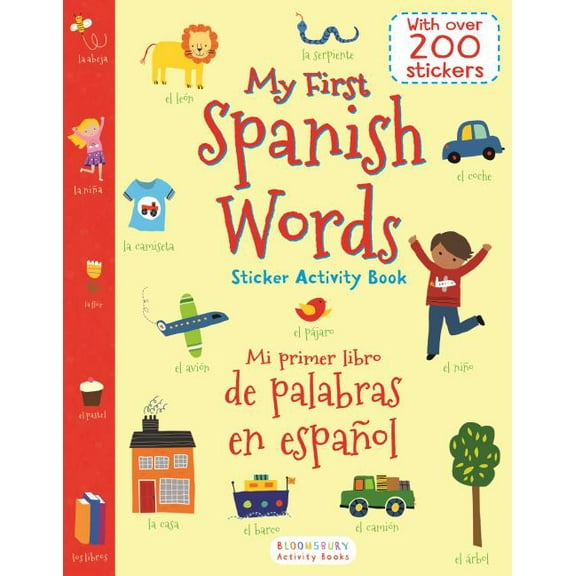 My First Spanish Words Sticker Activity Book/Mi Primer Libro de Palabras En Espanol, (Paperback)
