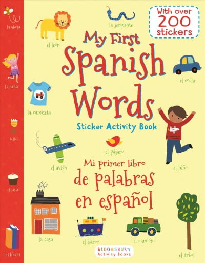 Pre-Owned My First Spanish Words Sticker Activity Book/Mi Primer Libro de Palabras En Espanol, (Paperback)