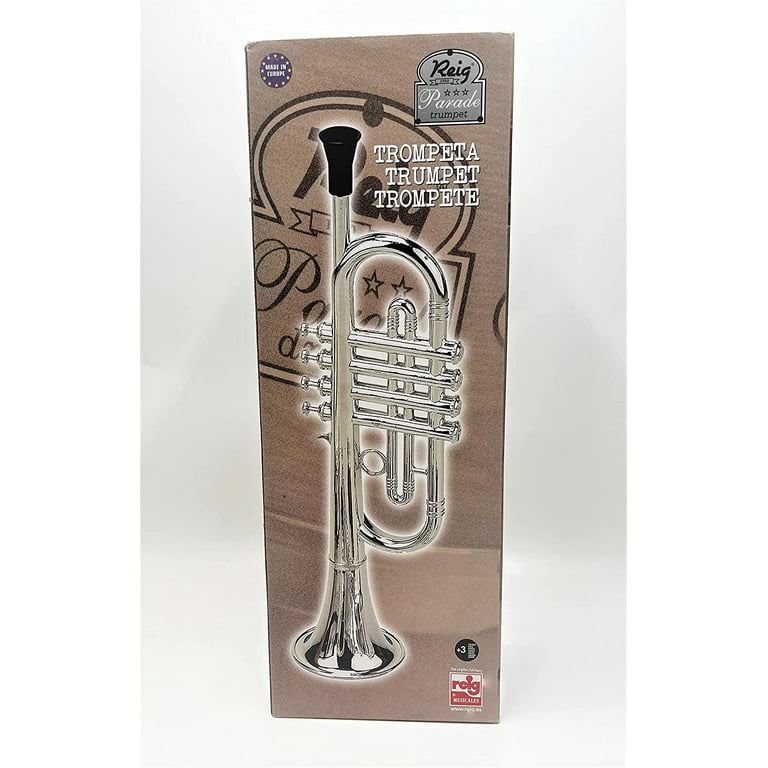 My First Toy Trumpet for Kids in Silver Finish With 4 Keys is a Great Learning Kid Toy Instrument and Teaching Tool for Children Ages 3 BPA Free. Walmart
