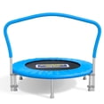 thumbnail image 1 of Sportspower My 1st Trampoline 36" Indoor/Outdoor Mini Rebounder Trampoline with No-Gap Padded Cover, for Toddlers & Kids, Max Weight Capacity 220 LBS - BLUE, 1 of 7