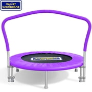 Sportspower My 1st Trampoline 36 Indoor/Outdoor Mini Rebounder Trampoline with No-Gap Padded Cover, for Toddlers & Kids, Max Weight Capacity 220 LBS - PURPLE