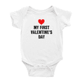 thumbnail image 1 of My First Valentine's Day Baby Clothes Bodysuits Infant Boy Girl Unisex, 1 of 5