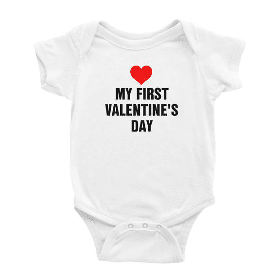 My First Valentine's Day Baby Clothes Bodysuits Infant Boy Girl Unisex