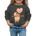 thumbnail image 1 of My First Valentines Day Baby Boy Outfit Crew Neck Sweatshirt Lover Themed Letter Print Long Sleeve Pullover Kids Clothes for Boy 18-24 Months, 1 of 4