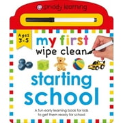 My First Wipe Clean Starting School A Fun Early Learning Book