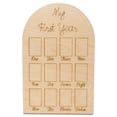 thumbnail image 1 of My First Year Photo Frame 12-inch, Pack of 3 Baby Picture Frame for Baby Keepsake, Nursery Decor, and Birthday Party, by Woodpeckers, 1 of 4