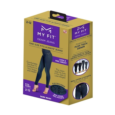 My Fit Jeans On-Trend Denim, Yoga Pant Comfort, Size 2-12 As Seen on TV