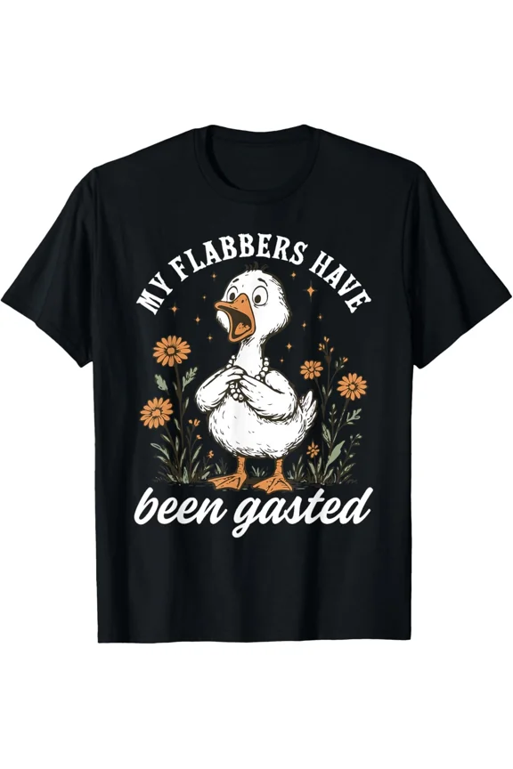 My Flabbers Have Been Gasted Funny Distressed British Slang Unisex T-Shirt ,up to size 5XL