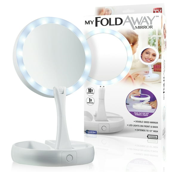 My Fold-Away Mirror The Lighted Double Sided Vanity Makeup Mirror, As Seen on TV!