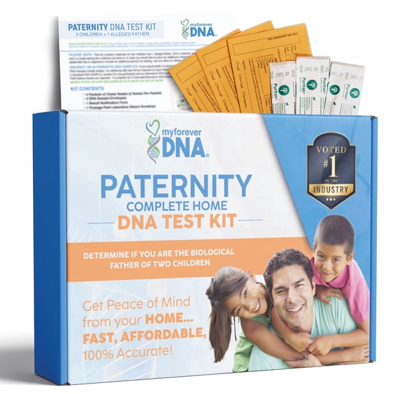 At-Home Paternity DNA Collection Kit - 1 Alleged Father & 2 Children | My Forever DNA