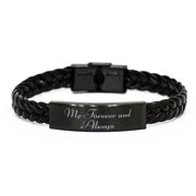 My Forever and Always Bracelet Birthday Gift for Wife Christmas Gift for Girlfriend Love Mantra