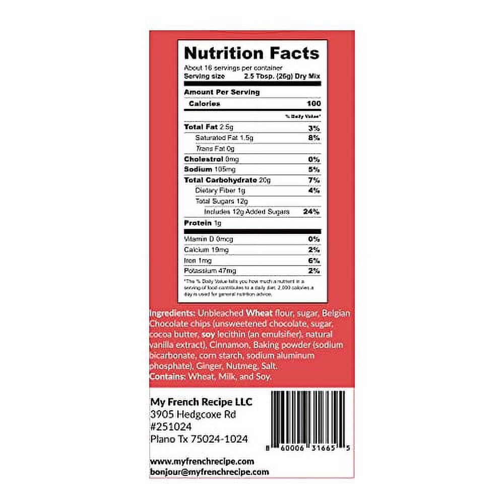 My French Recipe Gingerbread & Chocolate Chip Cookie mix Baking