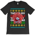 thumbnail image 1 of My Funny Christmas Sweater Saint Nicholas on Candy Cane Throne for Dark Themed G31460 Unisex T-Shirt, Up to Size 5XL, 1 of 2