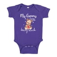 thumbnail image 1 of My Gammy Loves Me Beary Much Baby Bodysuit One Piece 24 mo Purple, 1 of 3