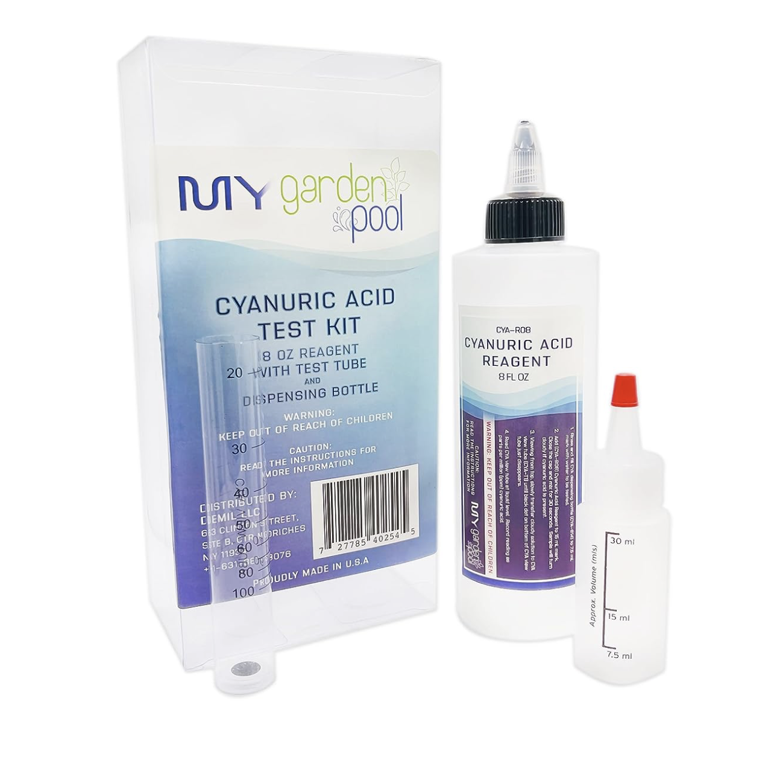 My Garden Pool Cyanuric Acid Test Kit - Accurate Testing, 8 oz 