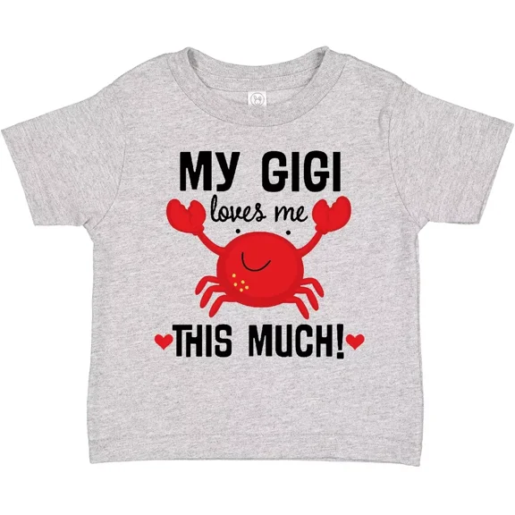 My Gigi Loves Me Grandkids Toddler T-Shirt Childs Boys Girls Clothing Baby Clothing, Cute Baby Shirt, TODDLER SHORT SLEEVE TEE BELLA CANVAS 3001T