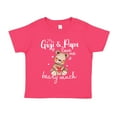 thumbnail image 1 of My Gigi and Papa Love Me Beary Much Toddler T-Shirt 3T Cyber Pink, 1 of 3