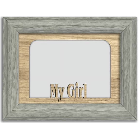 My Girl Tabletop Picture Frame - Holds 4x6 Photo - Multiple Color Options