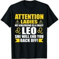 thumbnail image 1 of My Girlfriend Is Leo Funny Zodiac Sign Leos Birthday Graphic T-Shirt, 1 of 4