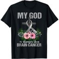 thumbnail image 1 of My God Is Stronger Than Brain Tumor Warrior Cancer Awareness T-Shirt, 1 of 4