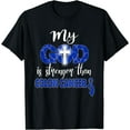 thumbnail image 1 of My God Is Stronger Than Colon Cancer shirt Black Large, 1 of 4
