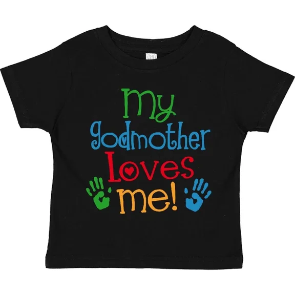 My Godmother Loves Me Outfit Toddler T-Shirt Godson Childs Clothing TODDLER SHORT SLEEVE TEE BELLA CANVAS 3001T
