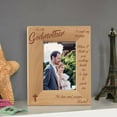 thumbnail image 1 of My Godmother Personalized Wooden Picture Frame 3 1/2" x 5" Brown (Vertical), 1 of 1