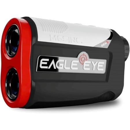 My Golfing Store Gen 5 Eagle Eye Laser Golf Rangefinder with Slope, Black & Red 800 Yards Laser Range Rangefinder for Golfing and Hunting