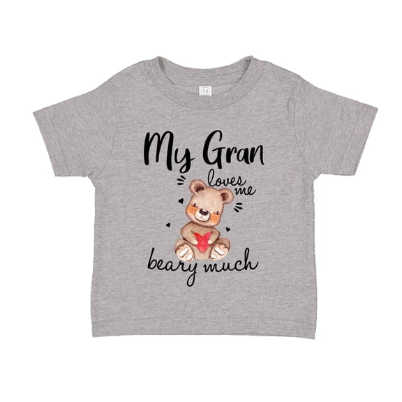 My Gran Loves Me Beary Much Toddler T-Shirt 4T Athletic Heather