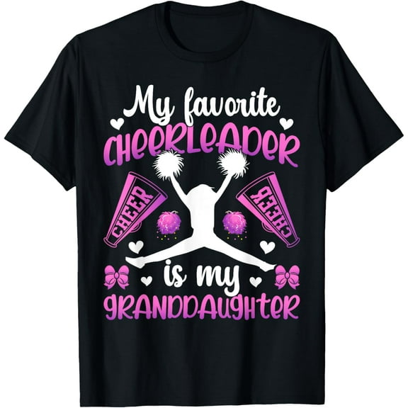My Granddaughter Cheer Grandma Cheerleading Grandmother T-Shirt
