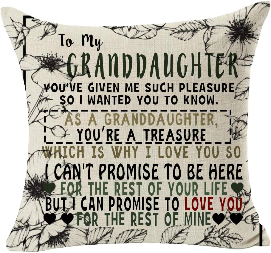 to My Granddaughter You've Given Me So Much Pleasure Ink Style Flower