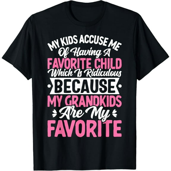 My Grandkids Are My Favorite Grandmother Grandma Mothers Day T-Shirt100% pure cotton