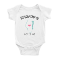 thumbnail image 1 of My Grandma In Illinois Loves Me Baby Clothing For Boy Girl Bodysuits 6-12 Months, 1 of 5