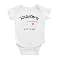 thumbnail image 1 of My Grandma In North Carolina Loves Me Baby Clothing For Boy Girl Bodysuits 3-6 Months, 1 of 5