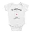 thumbnail image 1 of My Grandma In Utah Loves Me Baby Clothing For Boy Girl Bodysuits 6-12 Months, 1 of 5