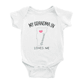 thumbnail image 1 of My Grandma In Vermont Loves Me Baby Clothing For Boy Girl Bodysuits 6-12 Months, 1 of 5
