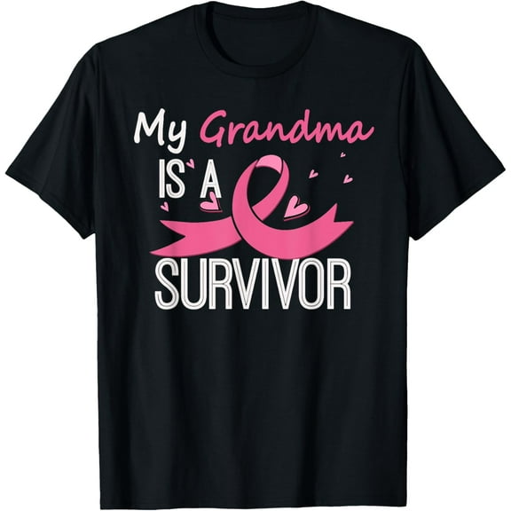 My Grandma Is A Survivor Breast Cancer Awareness T-Shirt
