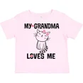 thumbnail image 1 of My Grandma Loves Me Girls Kitty Toddler T-Shirt Cute Ninam Child Kid Baby Clothing, Cute Baby Shirt, TODDLER SHORT SLEEVE TEE BELLA CANVAS 3001T, 1 of 3