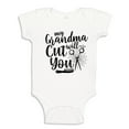 thumbnail image 1 of My Grandma Will Cut You Baby Bodysuit One Piece 12 mo White, 1 of 3