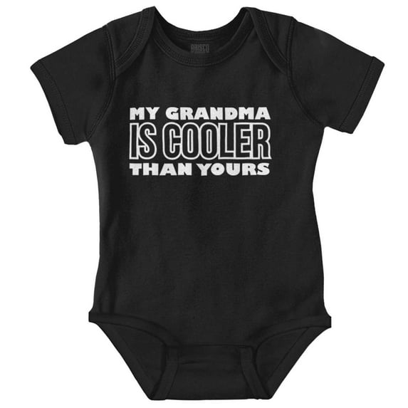 My Grandma er Than Yours Cute Granny Romper Boys or Girls Infant Baby Brisco Brands 12M