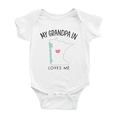 thumbnail image 1 of My Grandpa In Minnesota Loves Me Baby Clothing For Boy Girl Bodysuits 12-18 Months, 1 of 5