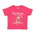 thumbnail image 1 of My Grandpa Loves Me Beary Much Toddler T-Shirt 3T Cyber Pink, 1 of 3